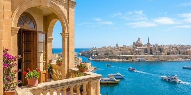 alt="マルタの街角にある猫小屋とリラックスする猫たち。人口より猫が多いと言われる猫島マルタの風景"