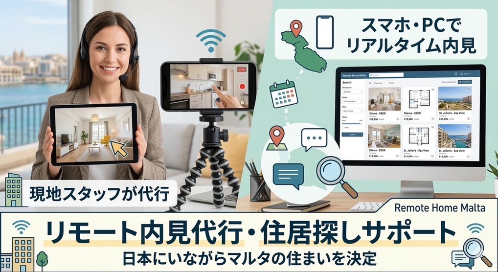 マルタでの住まい探し・リモート内覧代行。カビや騒音トラブルを避ける不動産確認