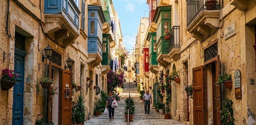 ヴァレッタの街並み