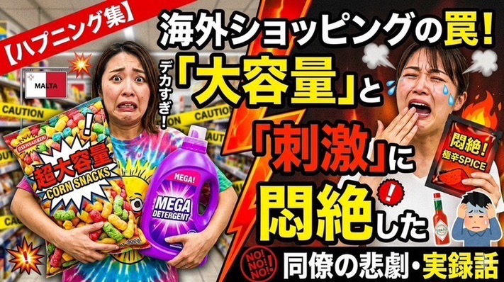 【ハプニング集】海外ショッピングの罠！「大容量」と「刺激」に悶絶した話