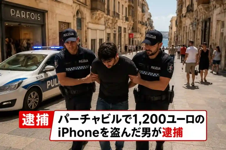 パーチャビルで1,200ユーロのiPhoneを盗んだ男が逮捕